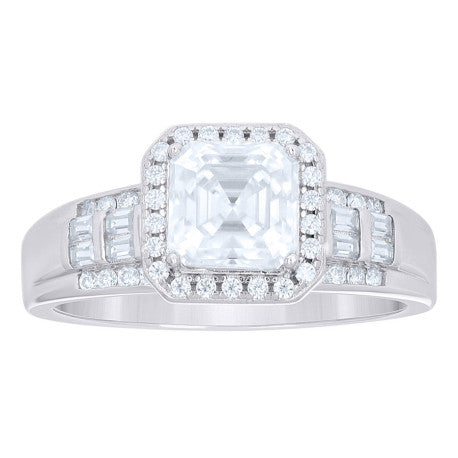 925 Sterling Silver Moissanite Ring