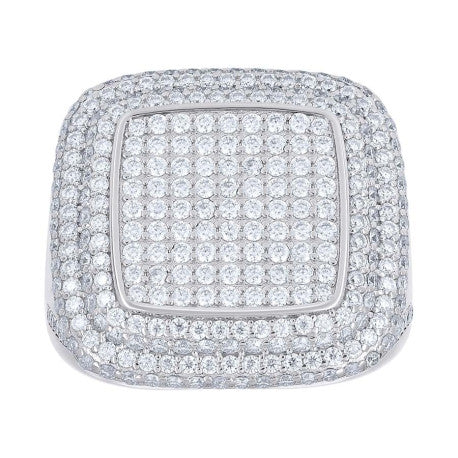 925 Sterling Silver Moissanite Ring S10-S11