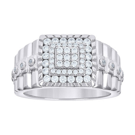 925 Sterling Silver Moissanite Ring S10-S12