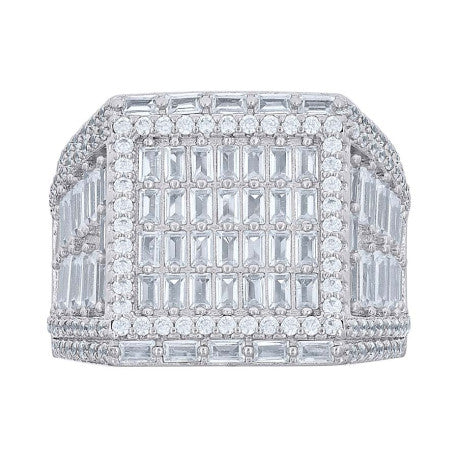 925 Sterling Silver Moissanite Ring S10-S12