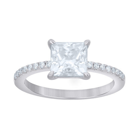 925 Sterling Silver Moissanite Ring S5-S9