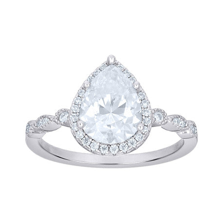 925 Sterling Silver Moissanite Ring S5-S9