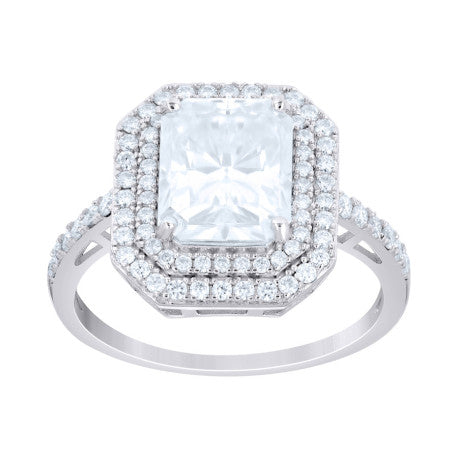 925 Sterling Silver Moissanite Ring S6-S11