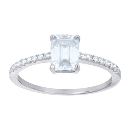 925 Sterling Silver Moissanite Ring S6-S11
