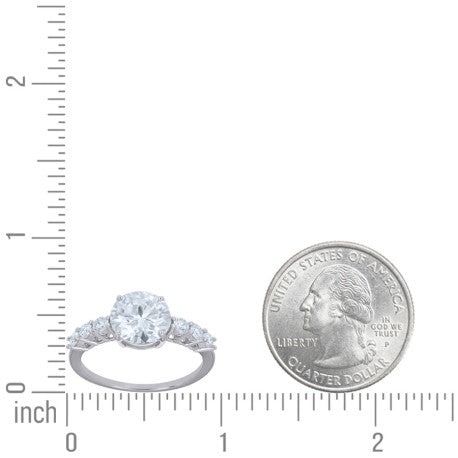 925 Sterling Silver Moissanite Ring S6-S11