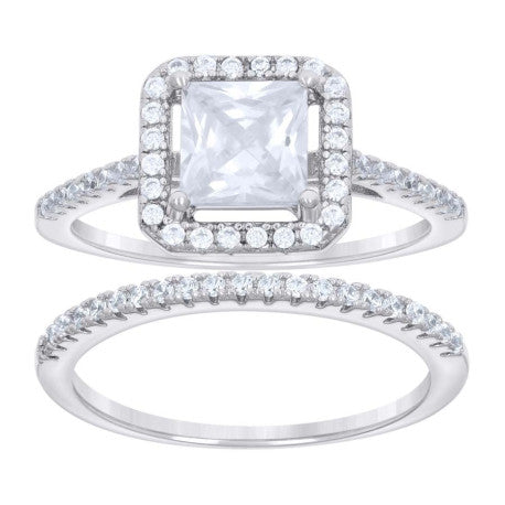 925 Sterling Silver Moissanite Ring S6-S9
