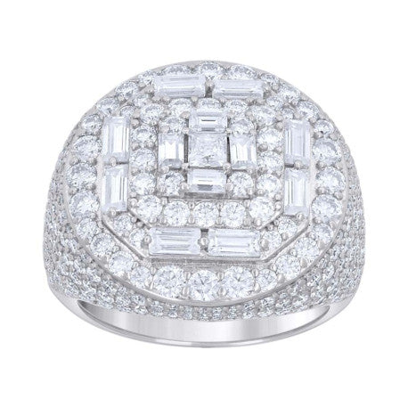 925 Sterling Silver Moissanite Ring S9-S11