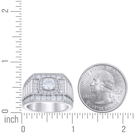 925 Sterling Silver Moissanite Ring S9-S11