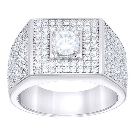 925 Sterling Silver Moissanite Ring
