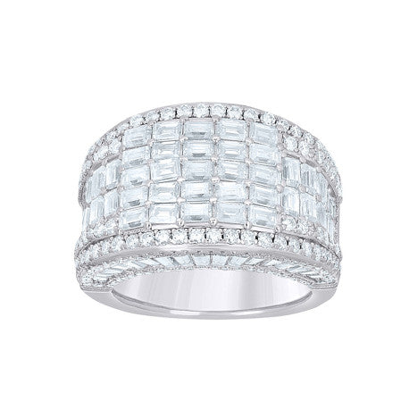 925 Sterling Silver Moissanite Ring