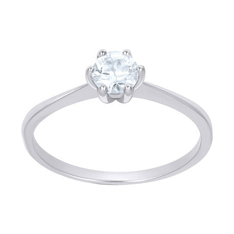 925 Sterling Silver Moissanite Ring