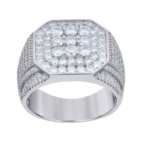 925 Sterling Silver Moissanite Ring
