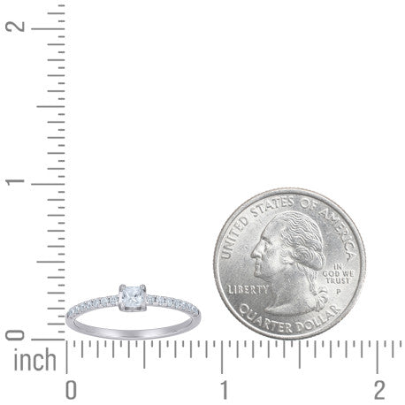 925 Sterling Silver Moissanite Ring