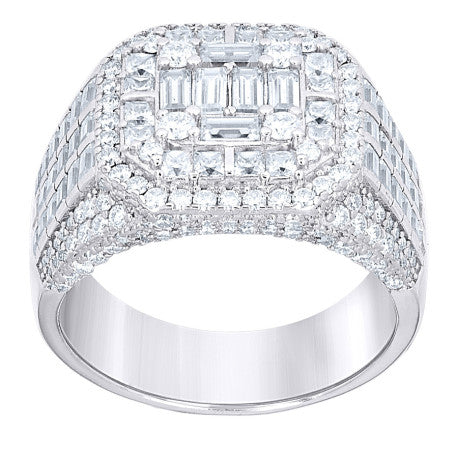 925 Sterling Silver Moissanite Ring