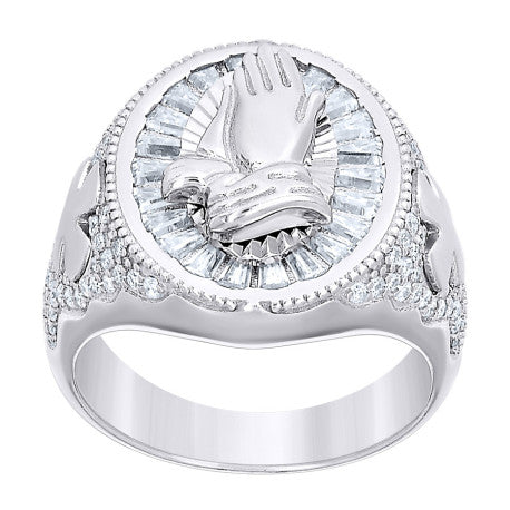 925 Sterling Silver Moissanite Ring