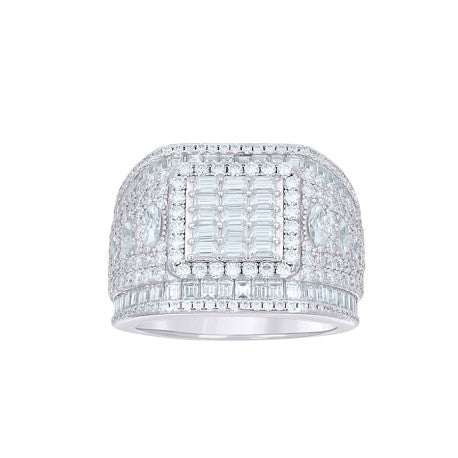 925 Sterling Silver Moissanite Ring