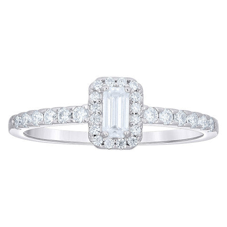 925 Sterling Silver Moissanite Ring