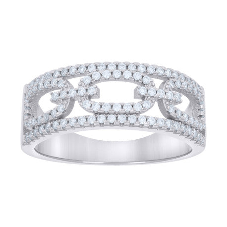 925 Sterling Silver Moissanite Ring