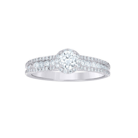 925 Sterling Silver Moissanite Ring