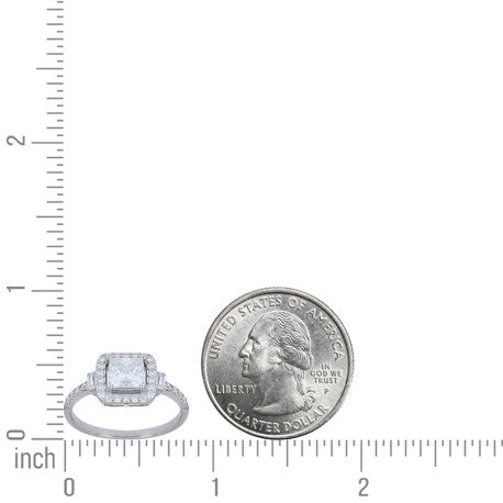 925 Sterling Silver Moissanite Ring