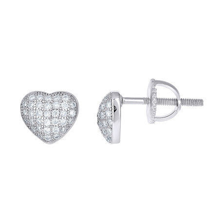 925 Sterling Silver Moissanite Stud Earrings