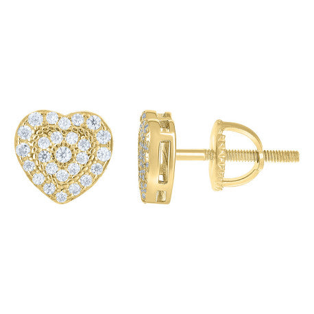 925 Sterling Silver Moissanite Stud Earrings