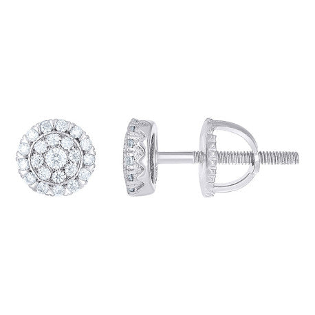 925 Sterling Silver Moissanite Stud Earrings