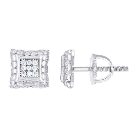 925 Sterling Silver Moissanite Stud Earrings