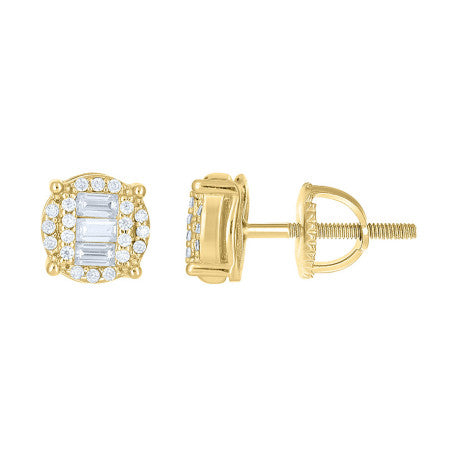 925 Sterling Silver Moissanite Stud Earrings