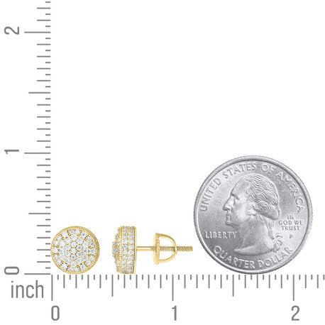 925 Sterling Silver Moissanite Stud Earrings