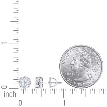 925 Sterling Silver Moissanite Stud Earrings