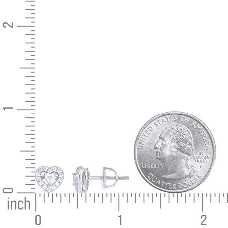 925 Sterling Silver Moissanite Stud Earrings