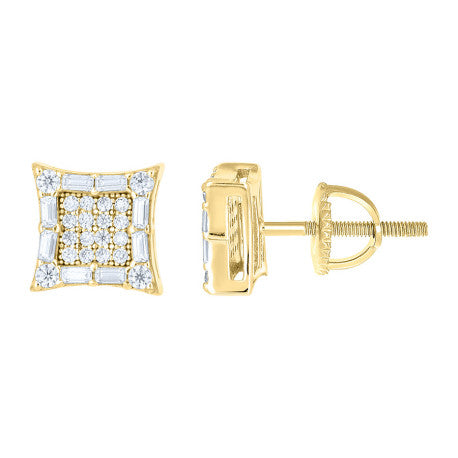 925 Sterling Silver Moissanite Stud Earrings