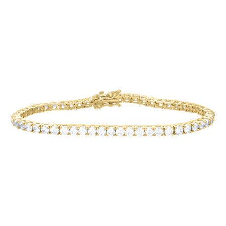 925 Sterling Silver Moissanite Tennis Chain 3mm