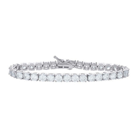 925 Sterling Silver Moissanite Tennis Chain 5mm