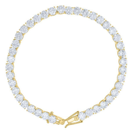 925 Sterling Silver Moissanite Tennis Chain 6mm