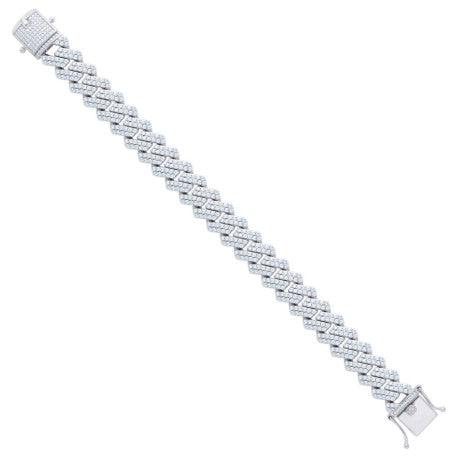 925 Sterling Silver Monaco 14mm Moissanite