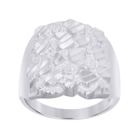 925 Sterling Silver Nugget Ring S9-S12