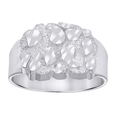 925 Sterling Silver Nugget Ring