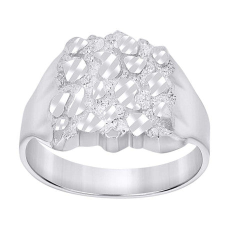 925 Sterling Silver Nugget Ring