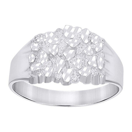 925 Sterling Silver Nugget Ring