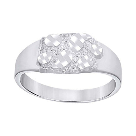 925 Sterling Silver Nugget Ring