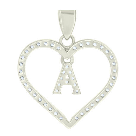 925 Sterling Silver Pendant "A"