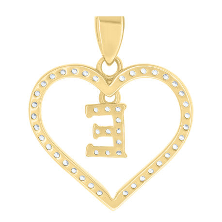 925 Sterling Silver Pendant "E"