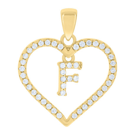 925 Sterling Silver Pendant "F"