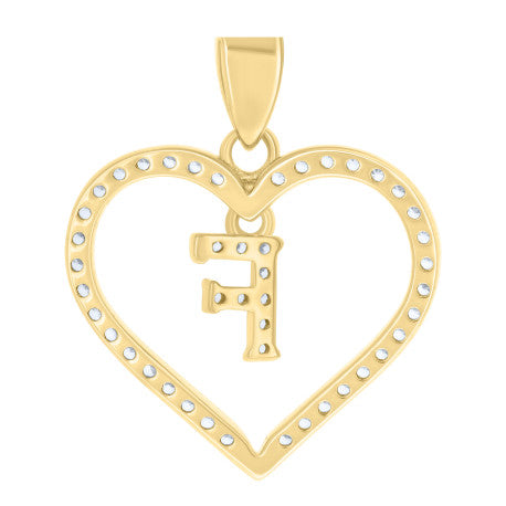 925 Sterling Silver Pendant "F"