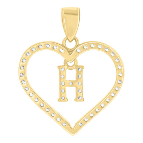 925 Sterling Silver Pendant "H"