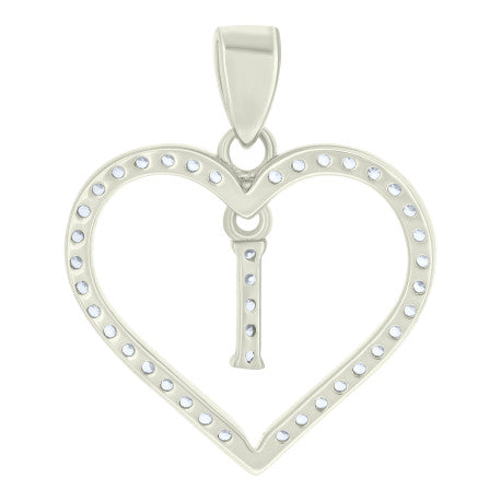 925 Sterling Silver Pendant "I"