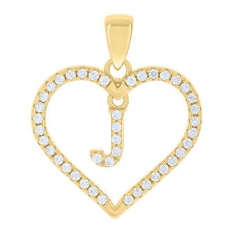 925 Sterling Silver Pendant "J"