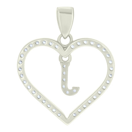 925 Sterling Silver Pendant "J"